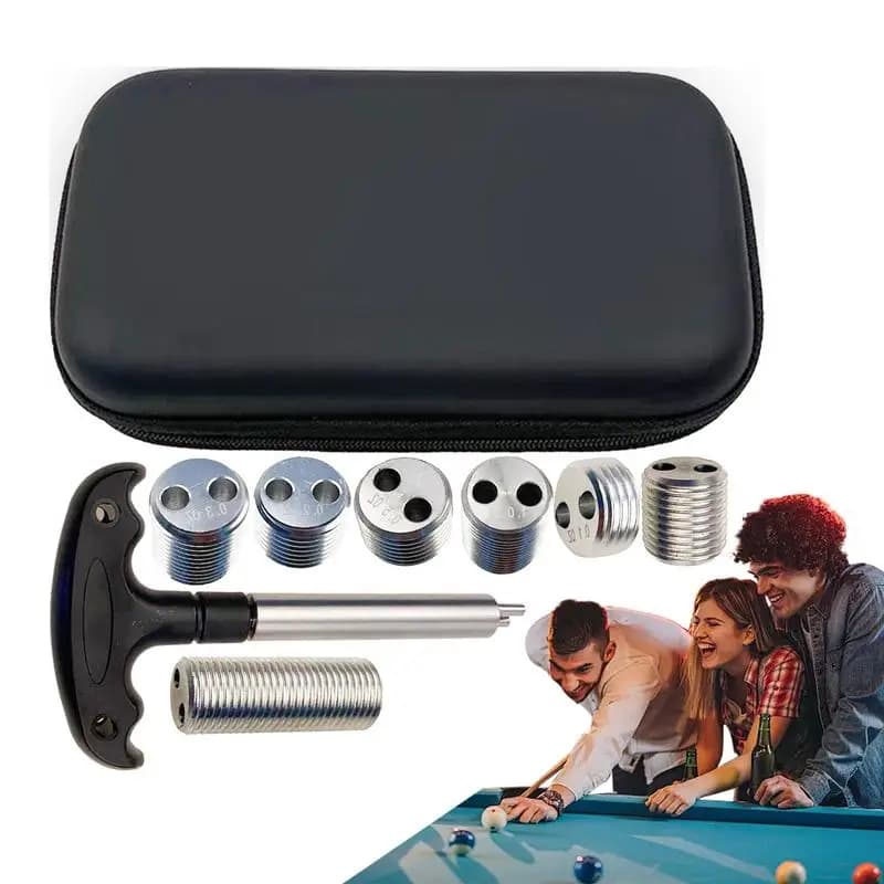 Bulloni per stecche da biliardo Set di bulloni per pesi Pesi per stecche da biliardo 8X Bulloni per pesi in metallo Peso per stecche da biliardo con chiave e stoccaggio