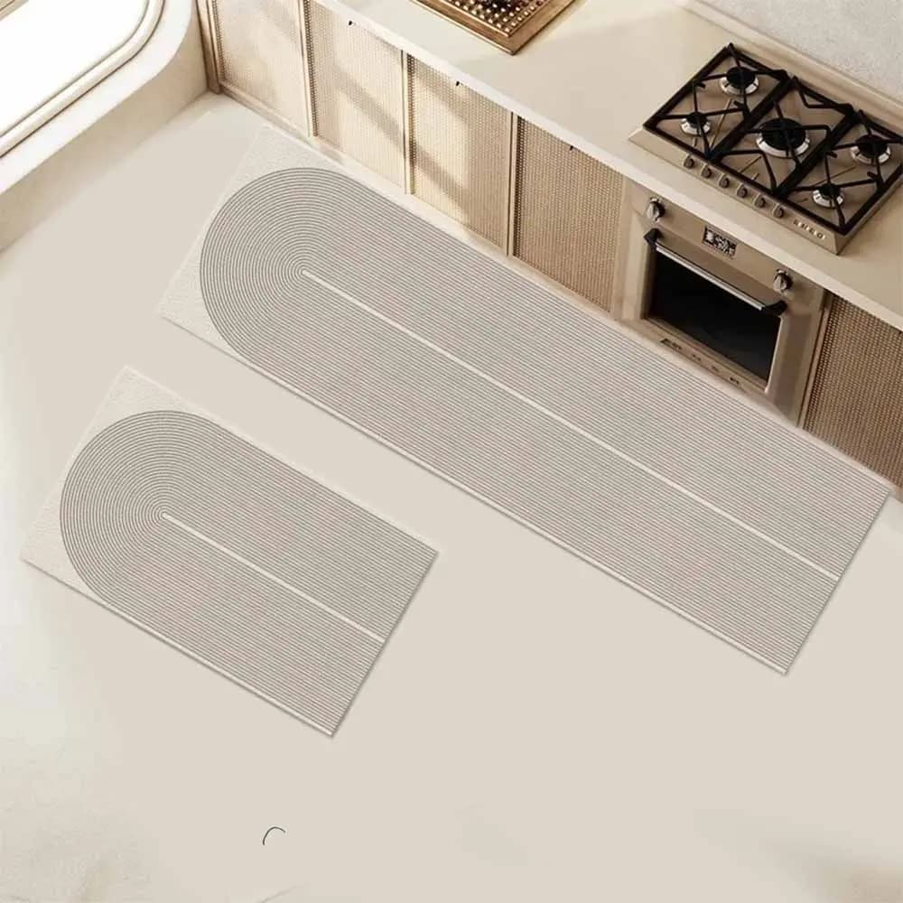 Set di 2 Tappetini Assorbenti per Cucina e Bagno, Antiscivolo, Durevoli, Lavabili, in Diatomite, per Sala da Pranzo