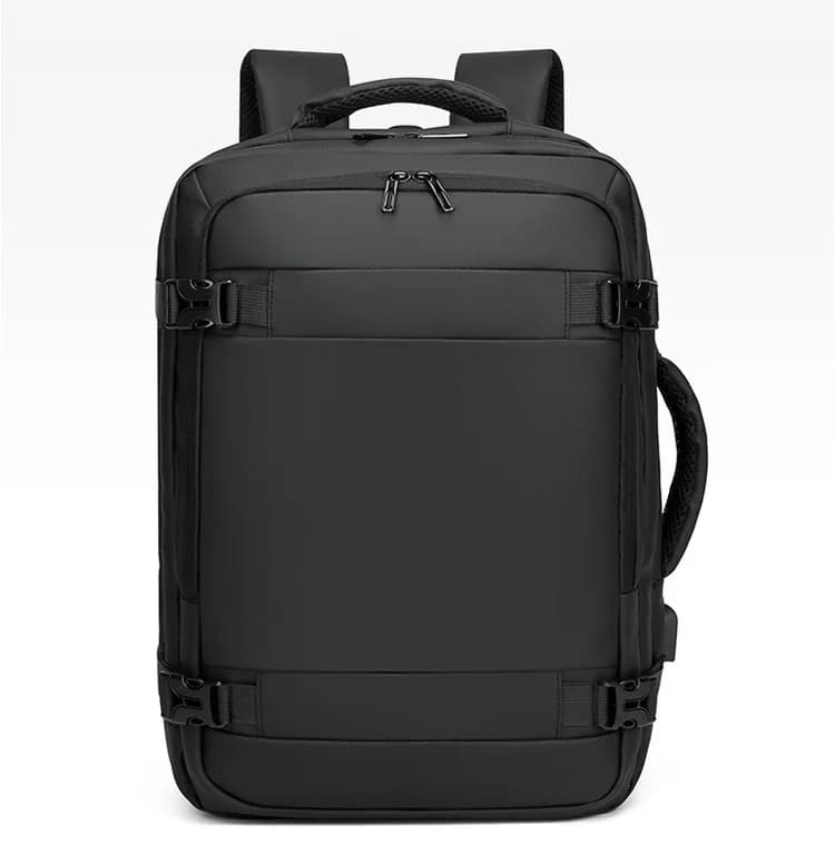 Zaino da viaggio USB da 40 litri, approvato per il volo, borsa da trasporto per aerei, zaino impermeabile da 17 pollici per uomo, borsa per laptop