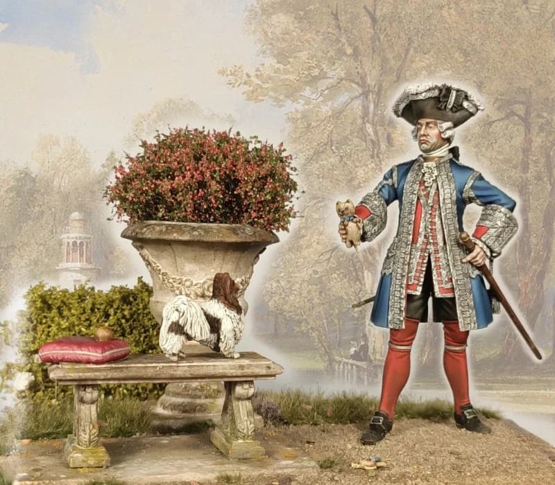 1/24 Bilancia 75 millimetri DieCast Figura Della Resina Modello Kit Antico Francese Guardie Ufficiale Giocattoli In Miniatura Smontato Non Verniciato FAI DA TE Diorama