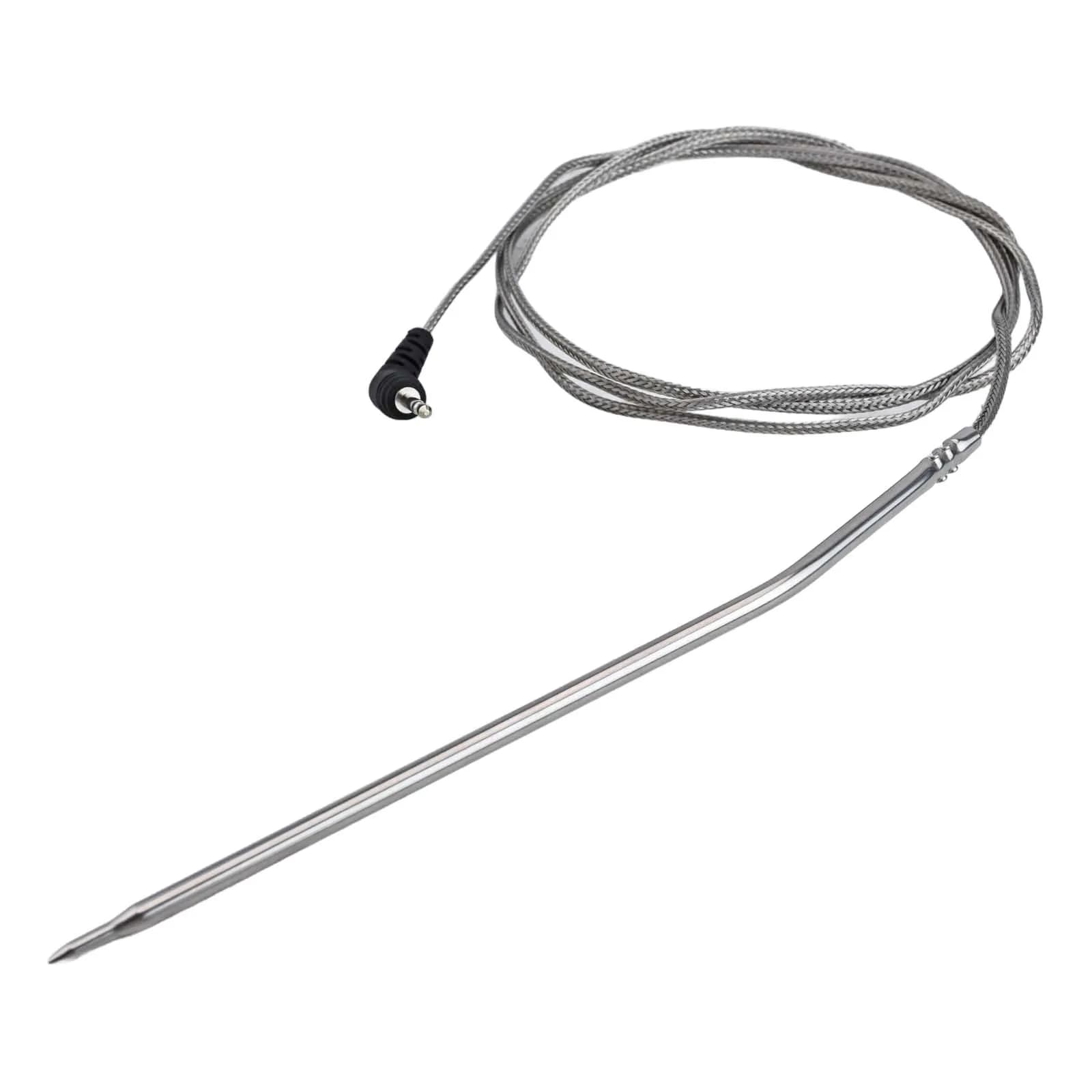 Sonda per carne termometro da 2 pezzi e clip per Thermopro TP25 TP27 Sonda per carne in acciaio inossidabile Cucina all'aperto Mangiare BBQ Grill Parte