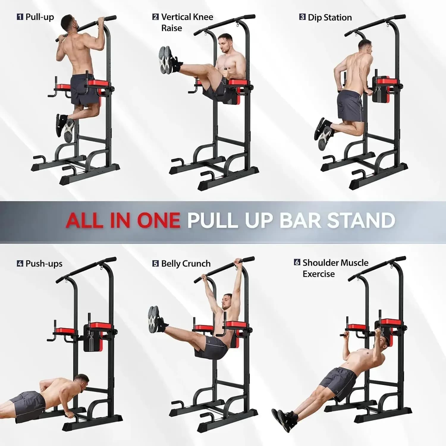 Uncounted price, Unmissable offer! Power Tower with Dip Station and Home Fitness Training Bar, Multifunction with Adjustable Height