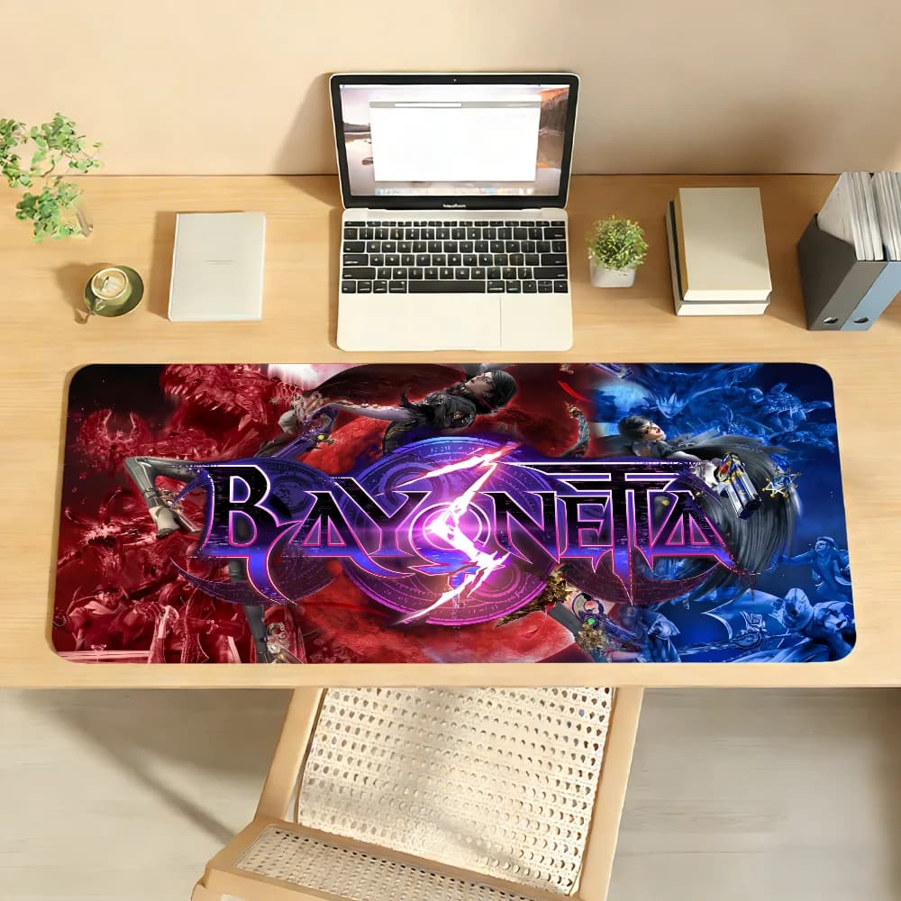 Tappetino per mouse Game Bayonetta 3, tappetino per mouse in gomma antiscivolo per computer portatile, tappetino per mouse, decorazione per giocatori, tappetino da scrivania