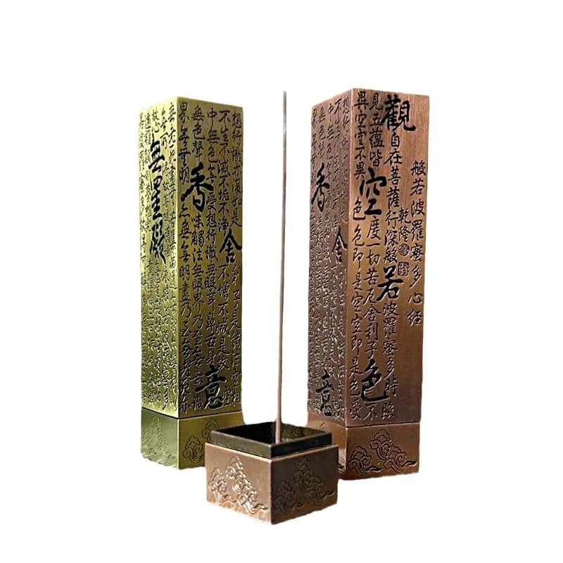 Vertical Incense Burner Holder Zen Aroma Combustor 3-hole Short Stick Incense Tube Tea Room Agarwood Sandalwood Decor