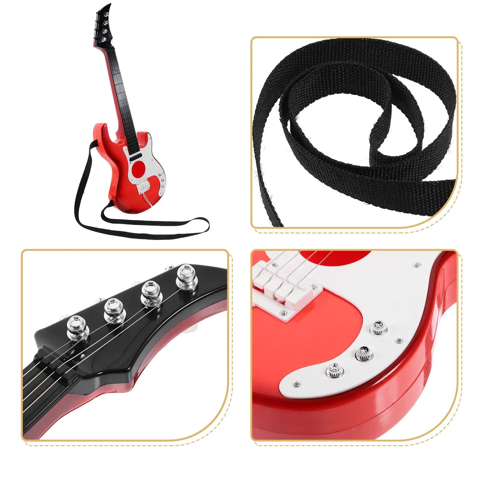 49 cm Principiante Basso Classico Chitarra Strumento Musicale Educativo Giocattoli Per I Bambini Prima Educazione Giocattolo di Apprendimento Principianti Basso