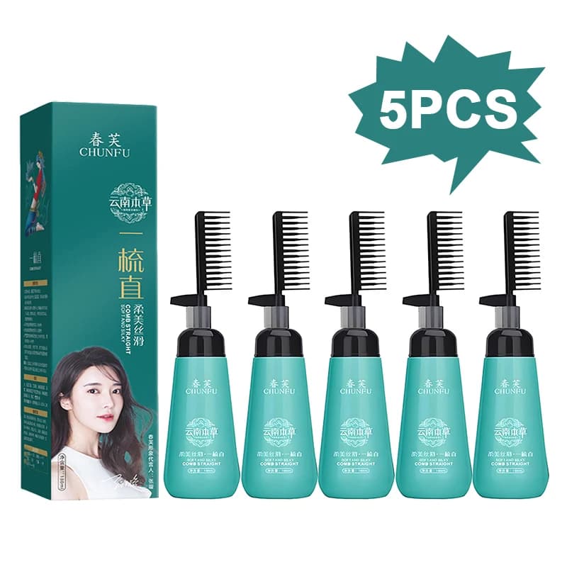 5PCS Smooth cream for hair and comb Nutrient Set No damage Repair Bad hair Keratin Smooth care Improve the cream effect