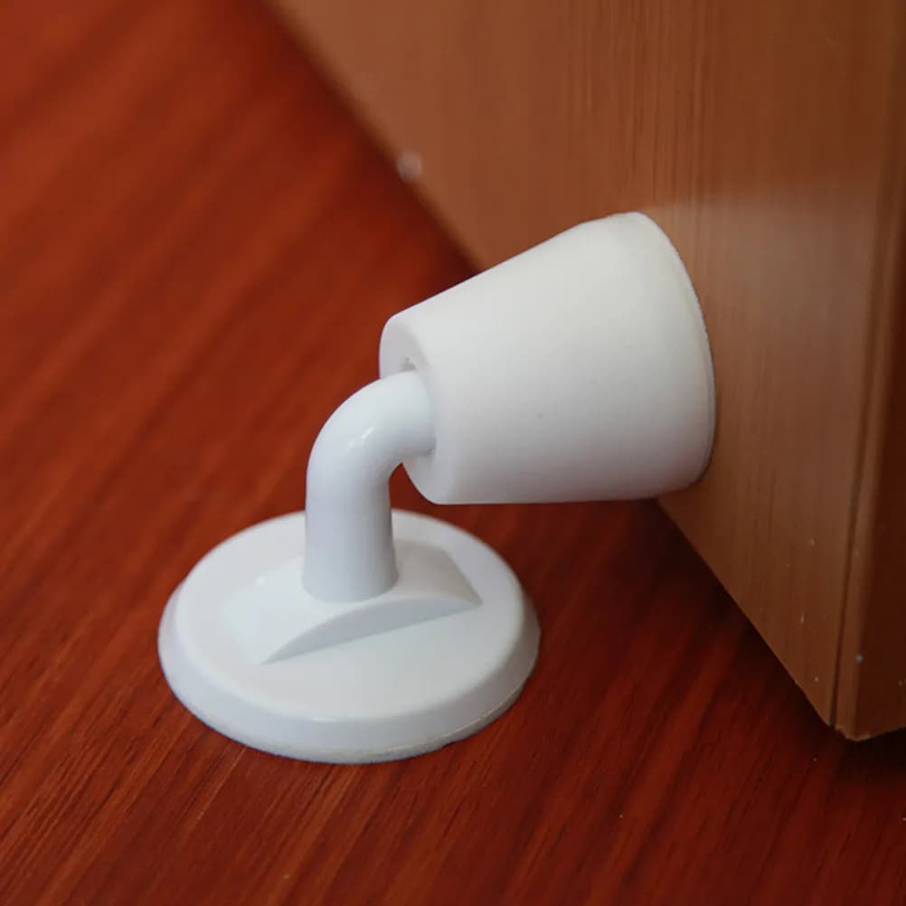 Fermaporta in Silicone Autoadesivo, Silenzioso, Antiurto, Protezione per Pareti, per Porte in Legno, Lega di Titanio e Vetro, Senza Foratura
