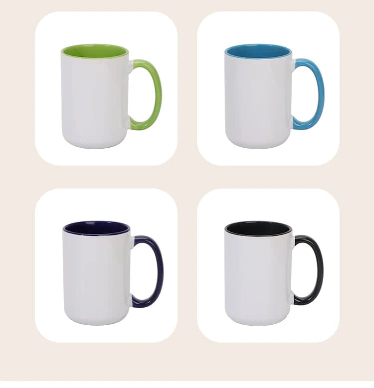 Blank 450ML 15 oz Big Cup Ceramic Mug for Sublimation