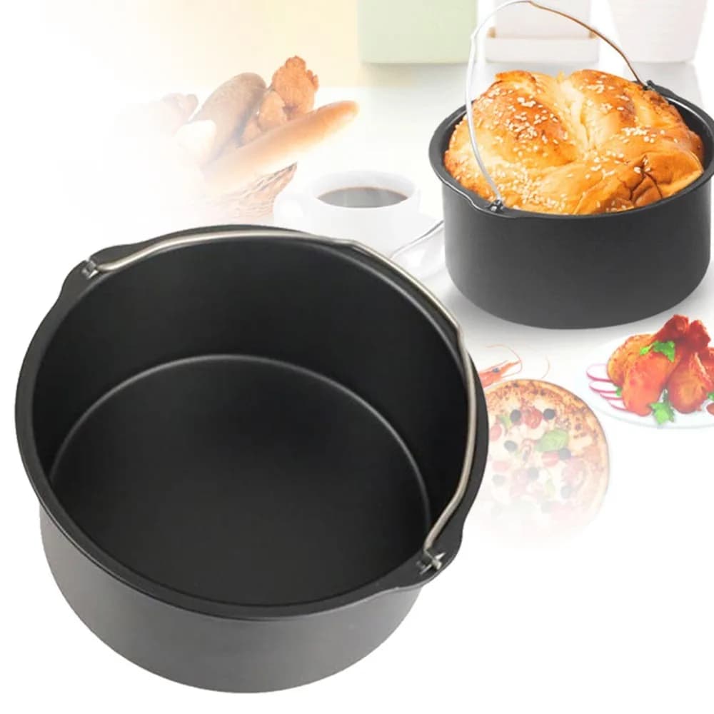 6/7/8 ''stampo per torta antiaderente teglia rotonda cestello per arrosti stampo da forno accessori per friggitrice ad aria