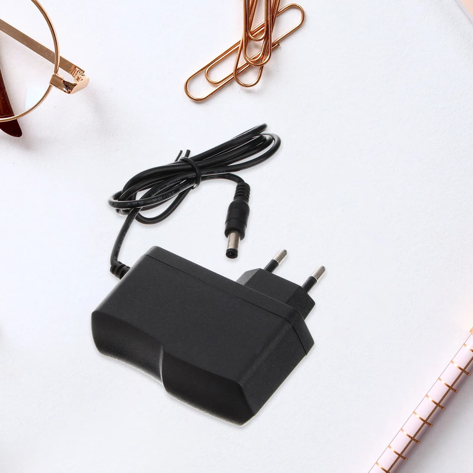 Black 3V 1A 5.5x2.1mm Eu Plug Power Adapter Charger Portable Dc Power Supply Input 100-240V 50-60Hz for Home Travel Devices