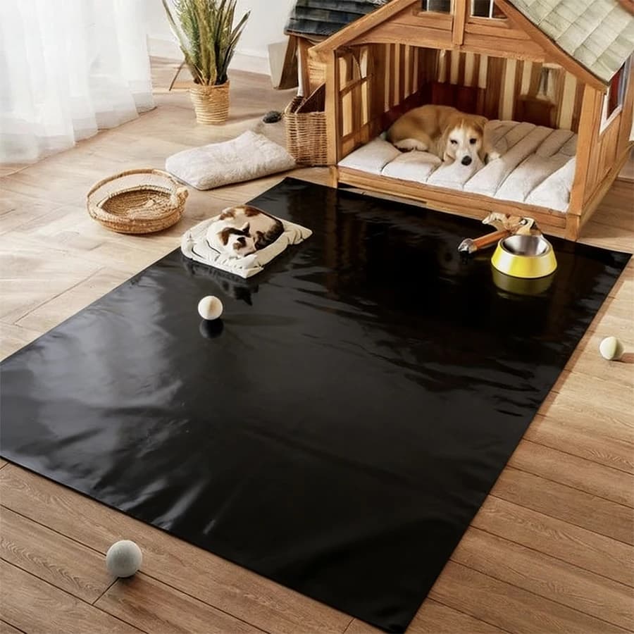 Tappetino per cani impermeabile in PVC addensato, facile da pulire, resistente ai morsi, resistente all'usura, adatto per uso esterno e interno