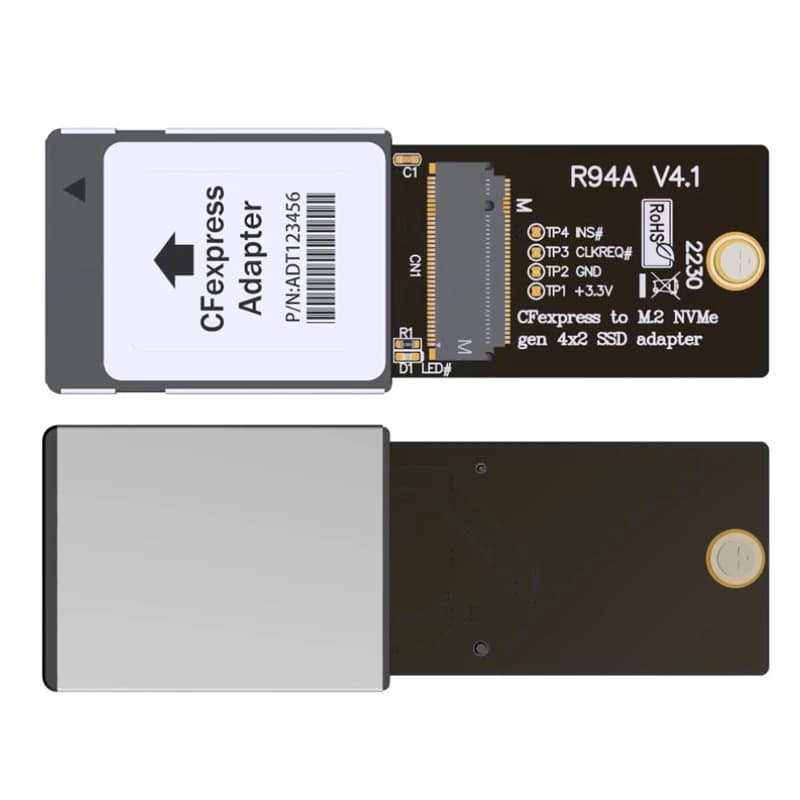 Scheda adattatore PCIe 4.0 R94A CFexpress a M.2 NVMe 2230 Gen 4x2 SSD Riser per R5 Z6 Z7 XBOX CH SN530 - Accessori per computer