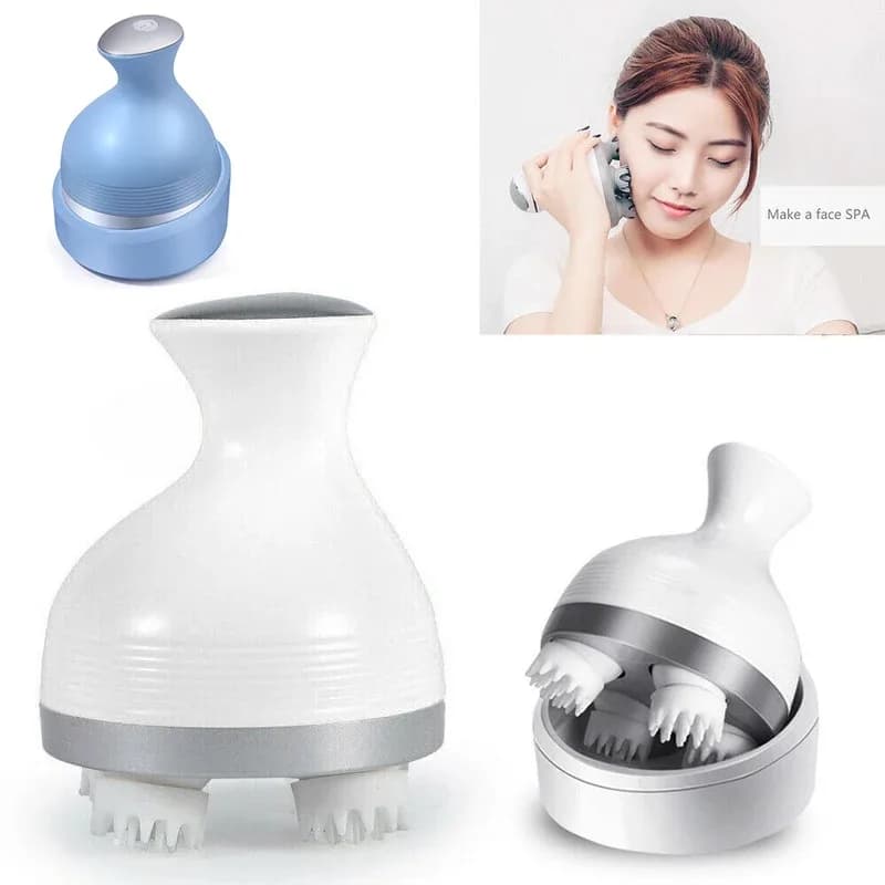 Wireless scalp electric massager with 4 massage knots Portable massager to scratch the head Stress Relax