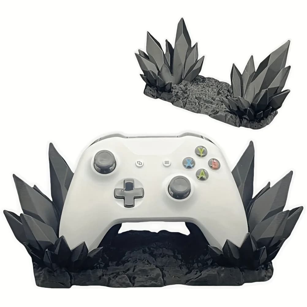Staffa per controller di gioco stampata in 3D Staffa per controller di gioco per trono di cristallo Supporto per gamepad Xbox PS5 Controller per decorazione desktop