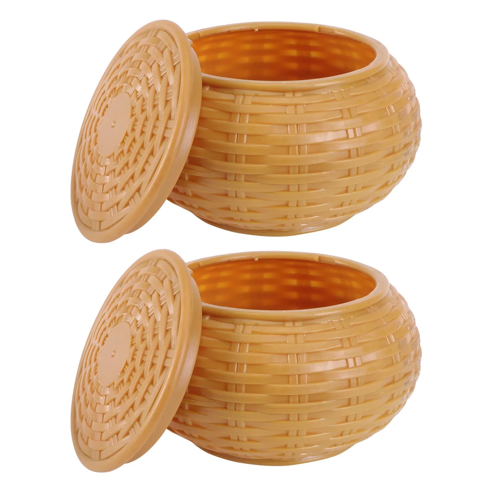 2 Pezzi Contenitore in Legno per Scacchi, Scatola Artigianale Lucida per Scacchi, Barattolo per Caramelle e Frutta Secca, Custodia per Pietre da Gioco
