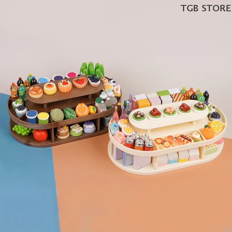 1 pcs miniature fruit display support for dessert drinks 1:12 doll house supermarket model decoration toy doll home accessories