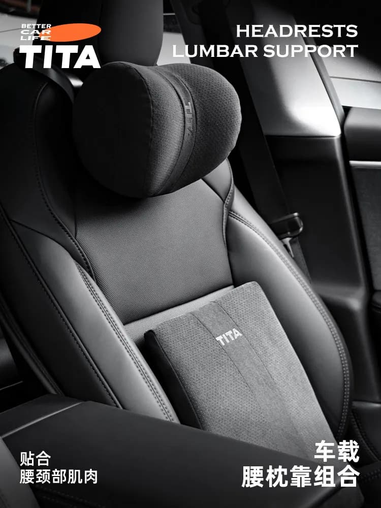 Cuscino per il collo TITA per Tesla Model 3 Highland e Model Y Juniper, poggiatesta auto regolabile in due direzioni, supporto lombare specifico per auto