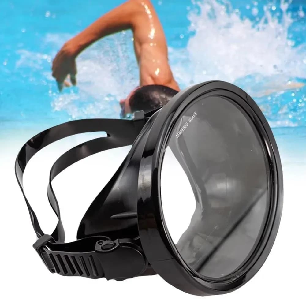 Eyewear PVC Fisherman's Goggles Tempered Glass Waterproof Diving Mask Large Field of View Anti-Fog Dive Set Equipment Swimming