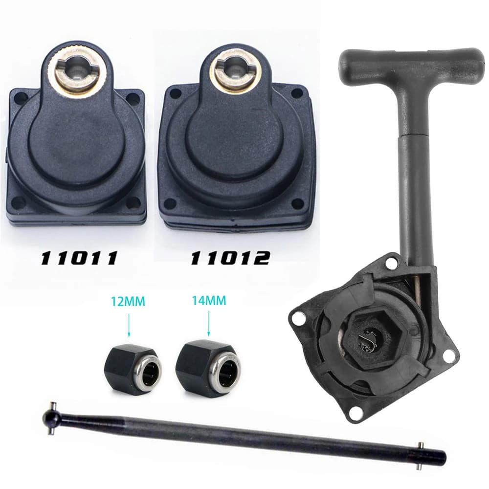 Piastra posteriore avviamento a strappo elettrico Coperchio posteriore E-Start 11011 11012 11003 Asta albero R025 Cuscinetto R020 per 16 18 21 28 RC Nitro Car