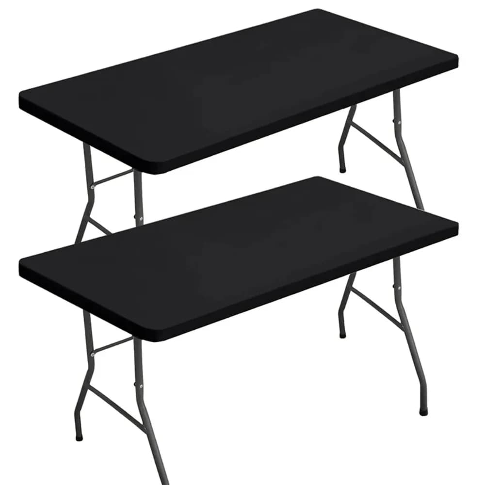 1 tovaglia rettangolare elasticizzata da 120 x 58 cm, resistente alle pieghe, per uso domestico ed esterno.