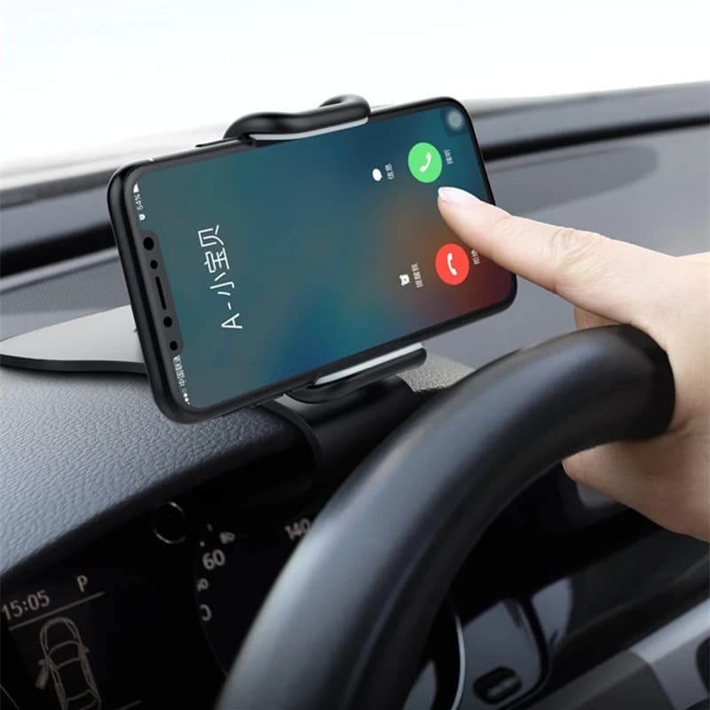 Supporto universale per telefono per auto Supporto per clip di sfiato per cruscotto Staffa mobile a mani libere per supporto di navigazione GPS per iPhone Samsung