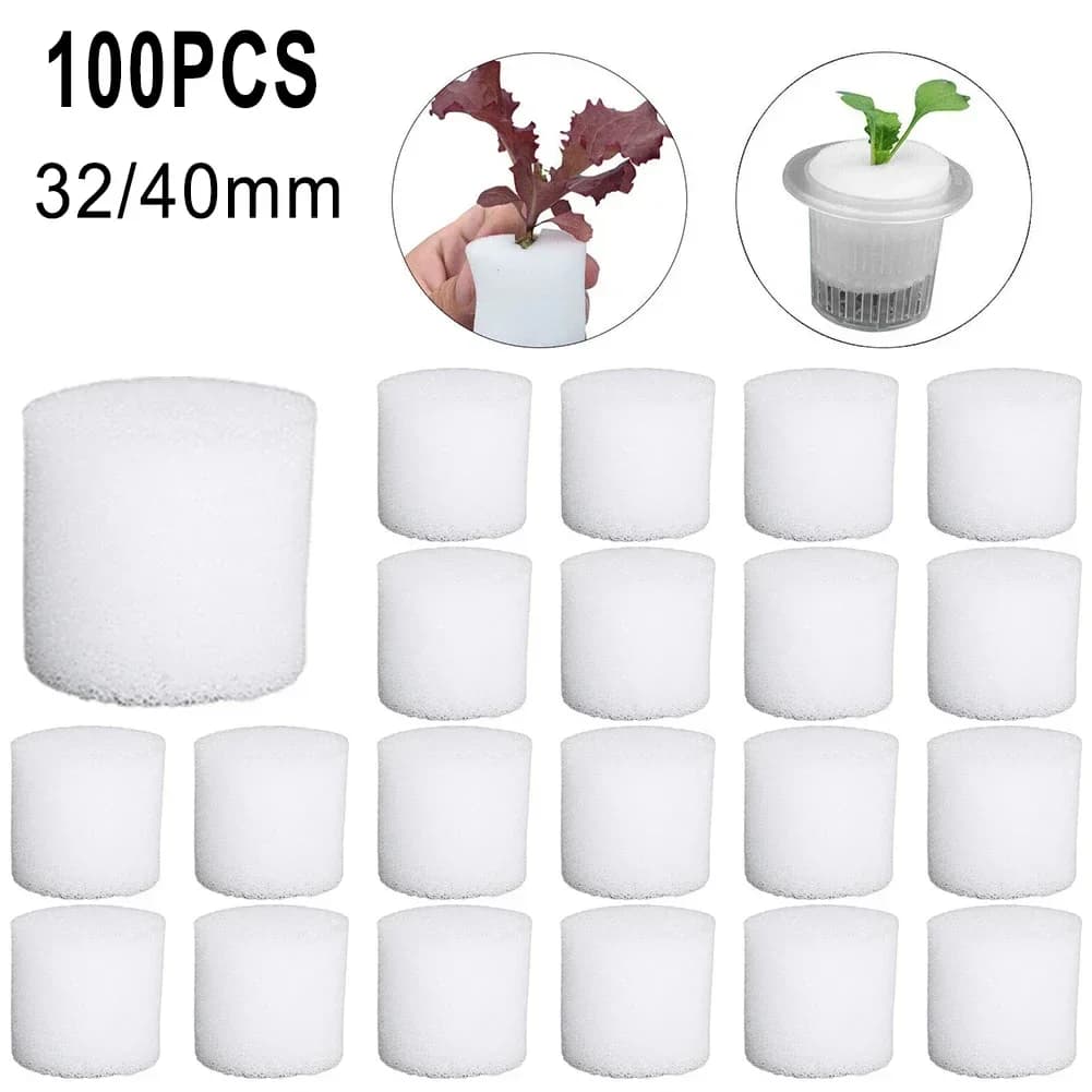 100PCS Ground-mounted hydroponic sponge Garden Verdura Sponge for planting ground-sided jars Foam plants Radice Fixed sponge
