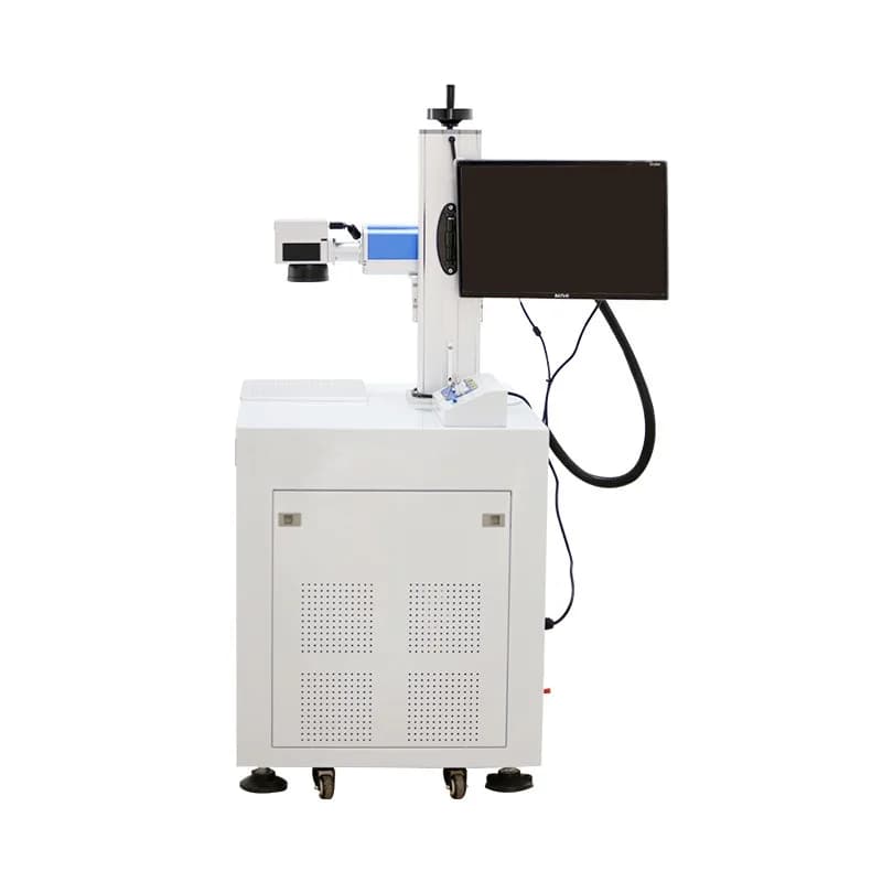 Marking machine, laser engraver for metal and stainless steel encoding with black aluminium shell, plater