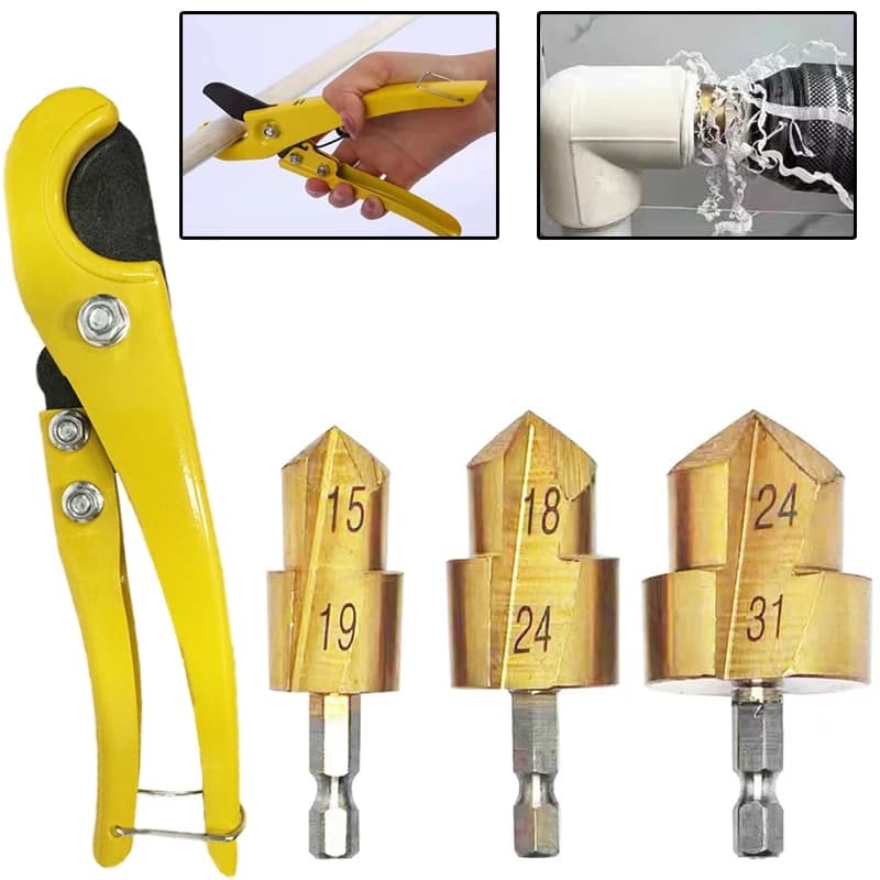 Punta da trapano per tubo dell'acqua PPR Adatto per taglierina per l'ingrandimento dei tubi dell'acqua in PVC Utensili manuali per forbici per tubi da 32 mm