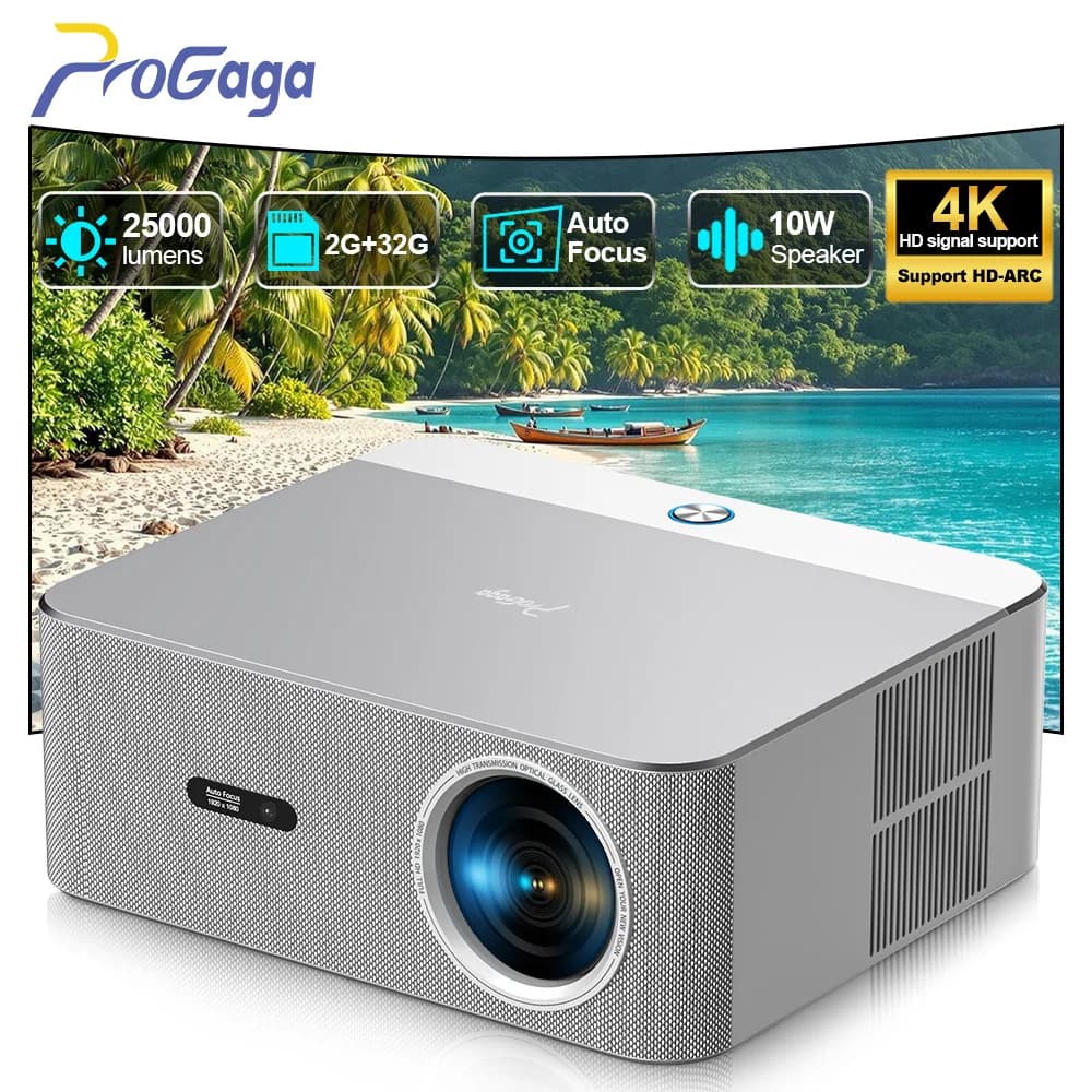 PROGAGA PG610W Proiettore Android Full HD 1080P 4K WiFi 2G 32G PG610 Proiettore Home Theater Gioco per riunioni Videoproiettore portatile proiettore proiettore 4k mini proiettore videoproiettore proiettore