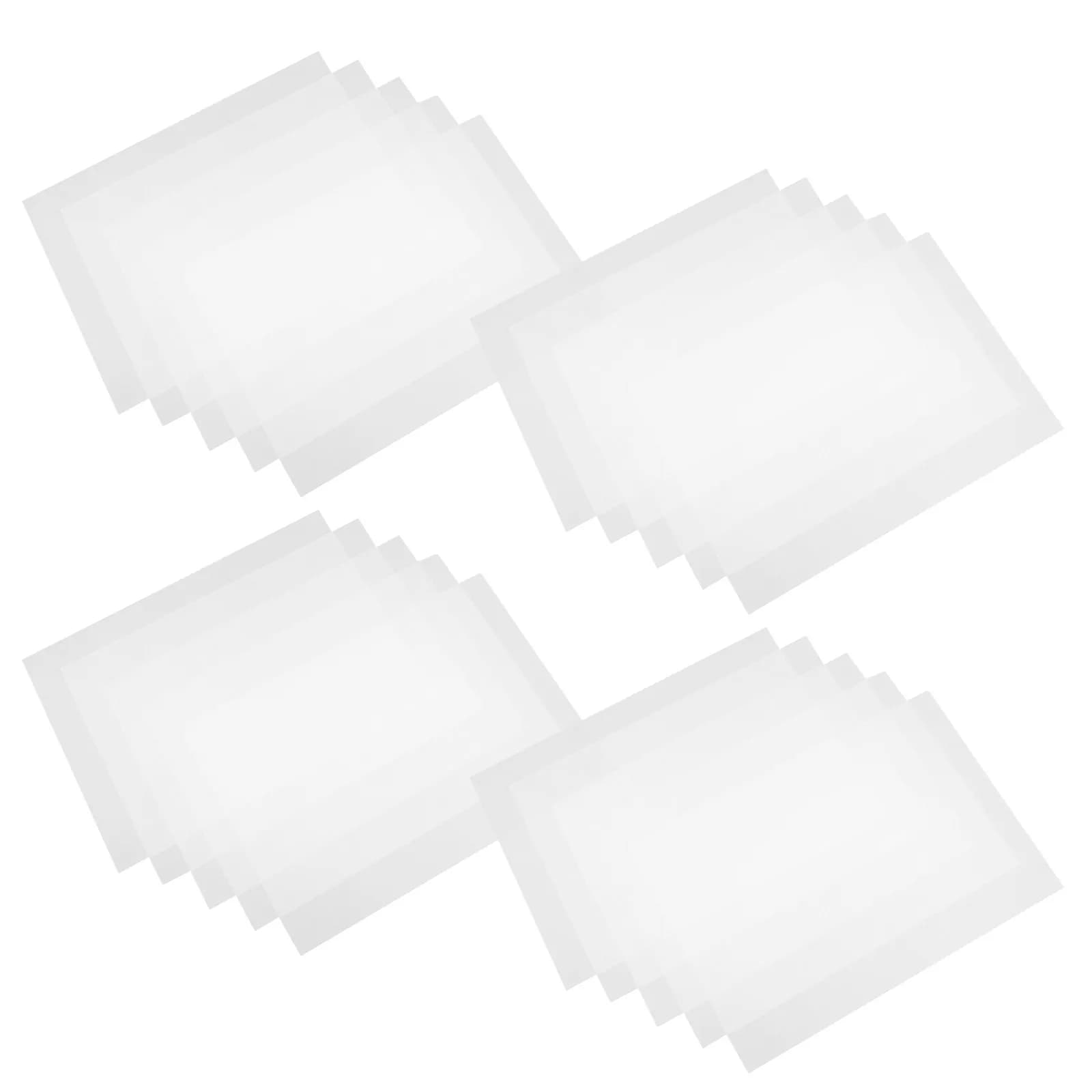 20Pcs White Ink Heat Transfer Vinyl Film Double-Sided Matte Finish for Cotton Polyester DIY T-Shirts Bags Garment Craft