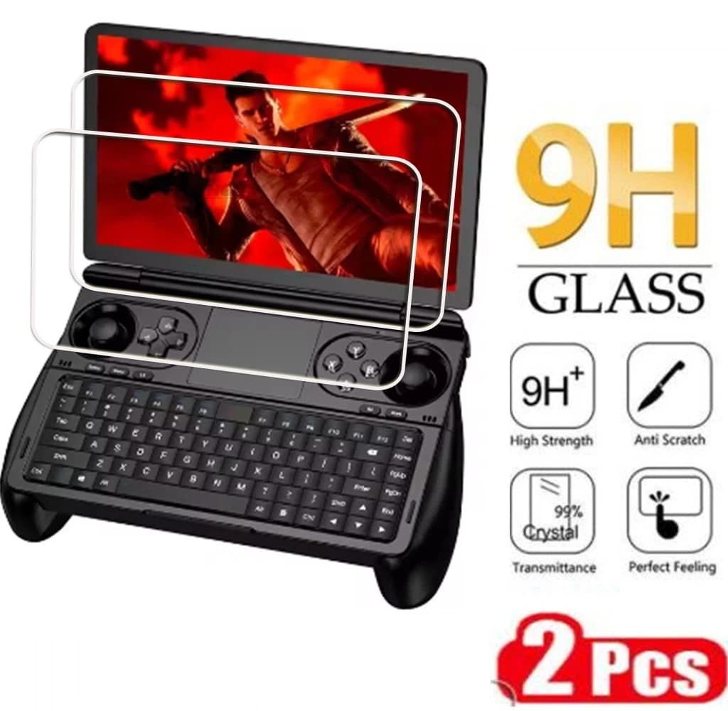 2 Pezzi Pellicola Protettiva in Vetro Temperato 9H HD per GPD WIN Mini 2025 7 Pollici Mini Laptop Portatile Console di Gioco