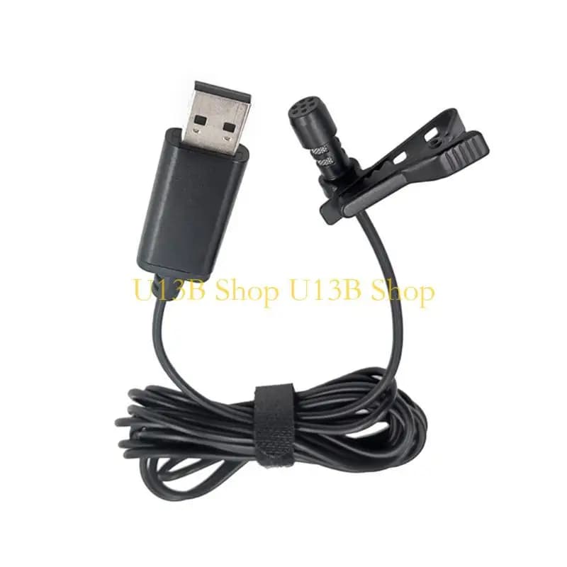 U13B Microfono Mini risvolto Lavalier Clip-on Microfono Asola Registrazione per telefono