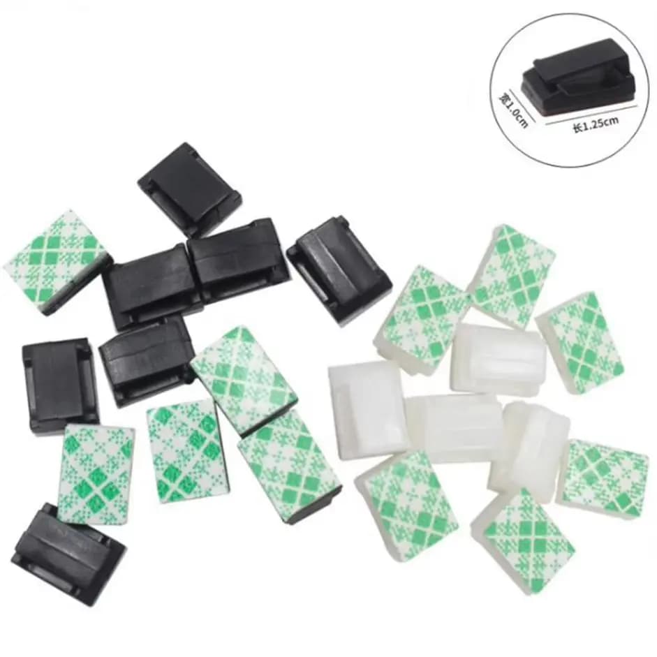 Clip adesive per organizer per cavi per auto, avvolgicavo, supporto per cavi, gestione dei cavi, fissatore per fascette per cavi da scrivania, clip per cavi per auto 4000 pz/lotto