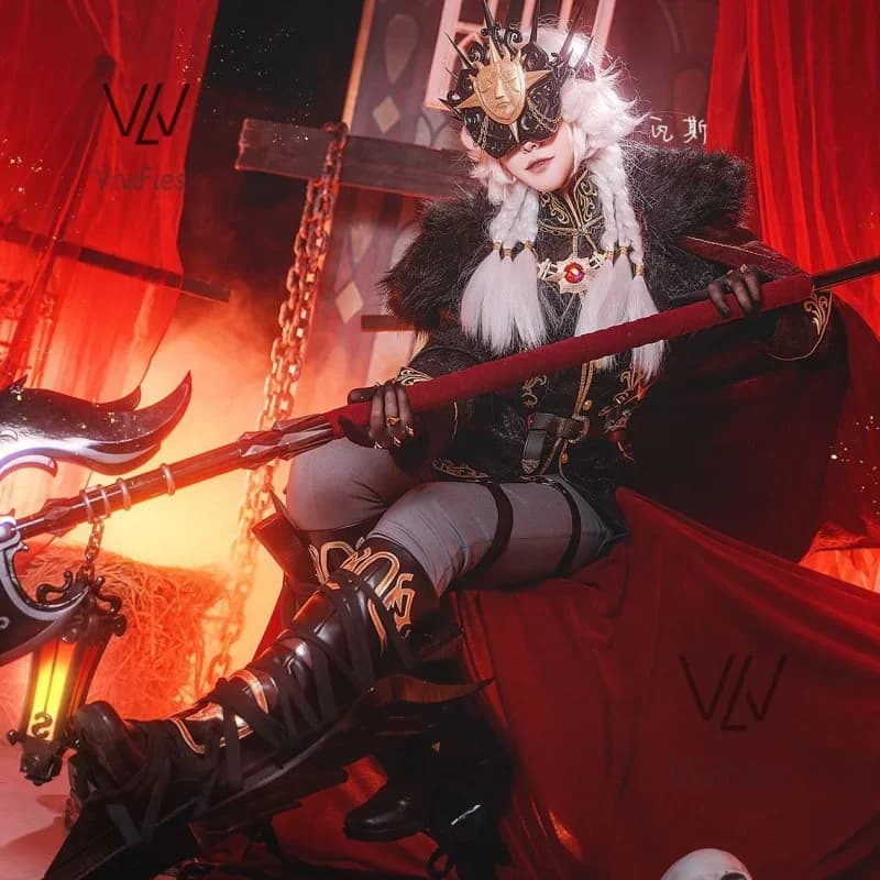 2025 Anime Game Identity V Cosplay Night Watch Cosplay Costume Morningstar Ithaqua Cosplay Men Costume Wig Halloween Shoes