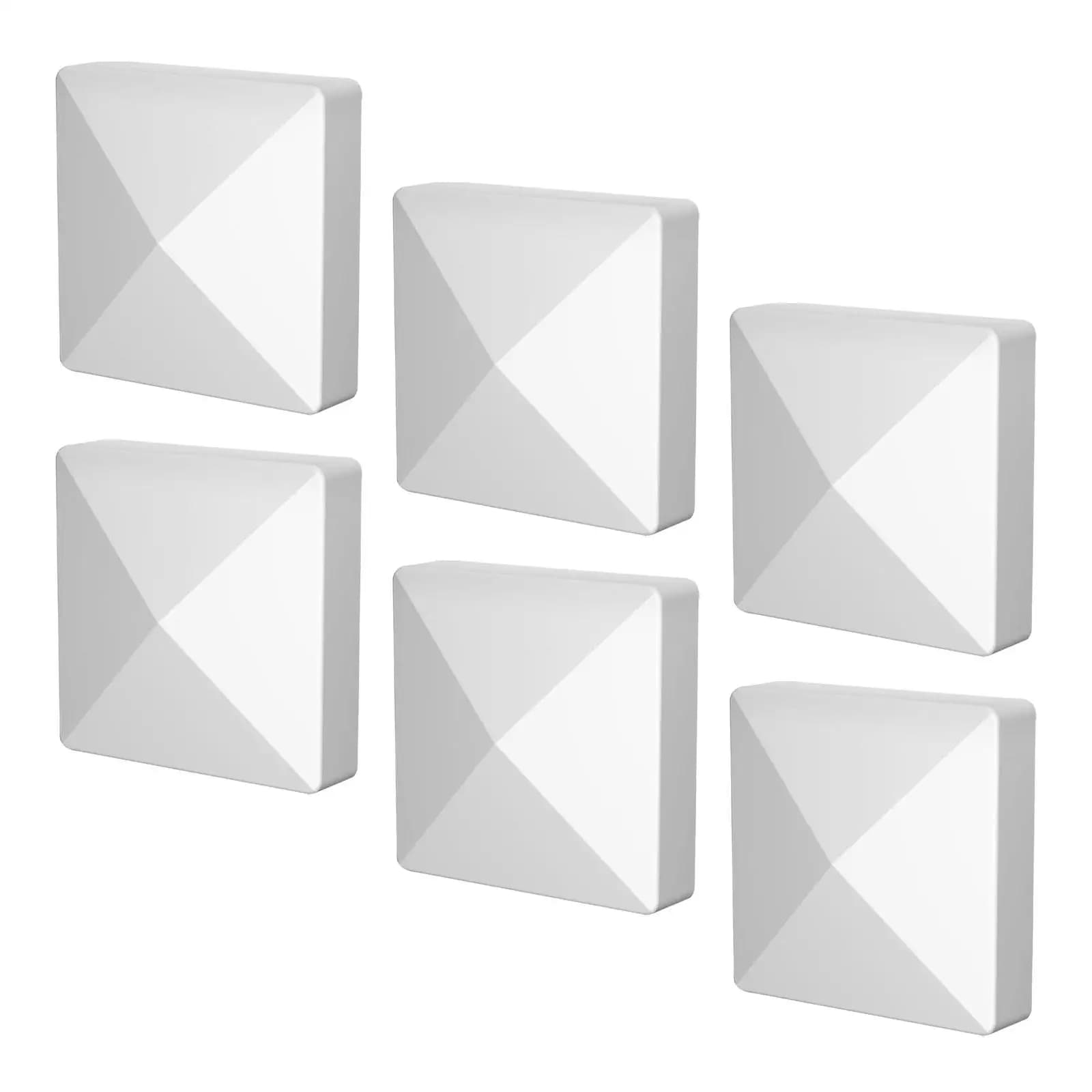 6Pcs Caps for Fence Covers for Wall Mounts for Guardrail Fence Columns Fence Accessories for Outdoor Corridors Lamp Box Post Decking