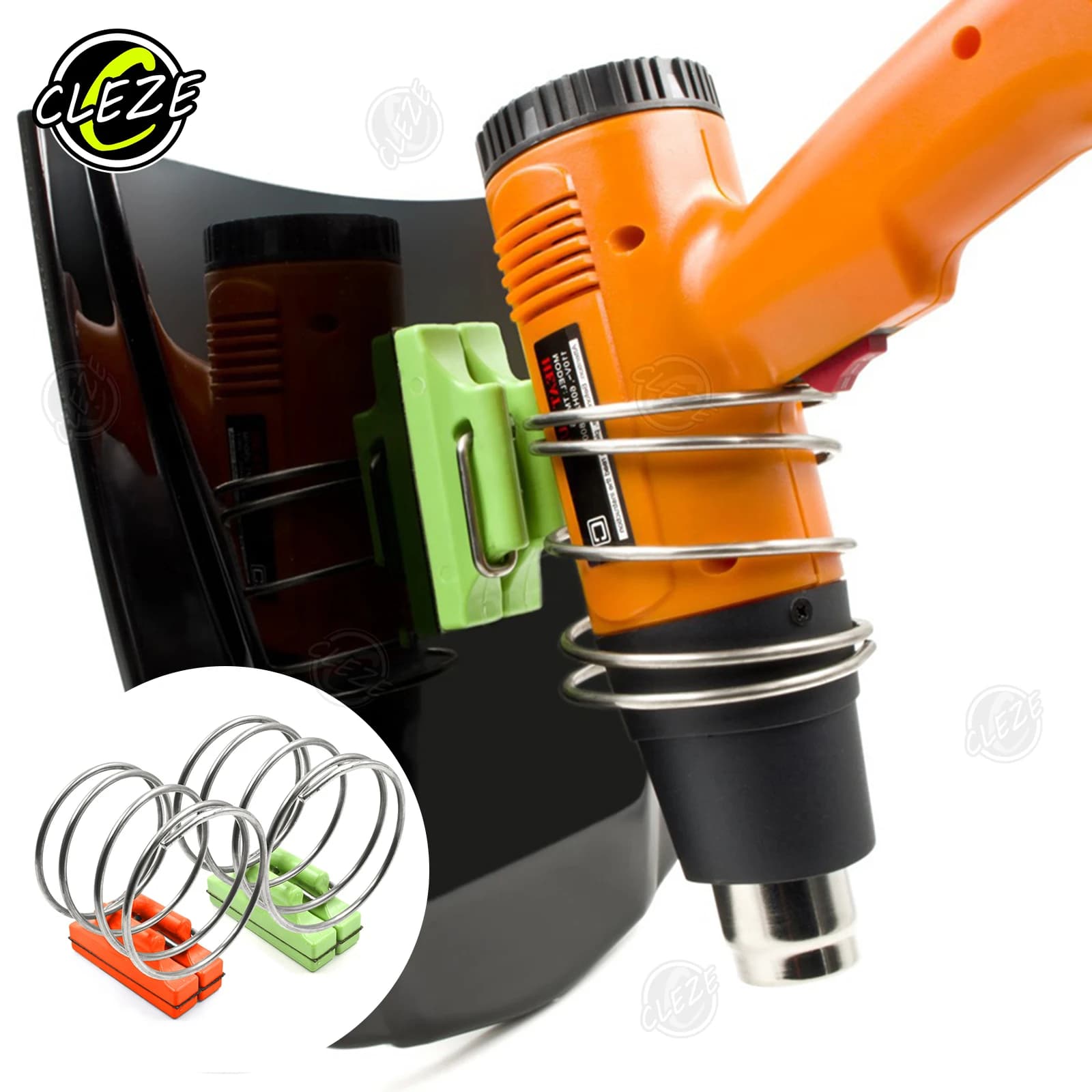 CLEZE Supporto per pistola termica magnetica Pellicola per avvolgimento in vinile per anello di supporto Accessori in vinile Strumento Strumenti per tinta per finestrino dell'auto