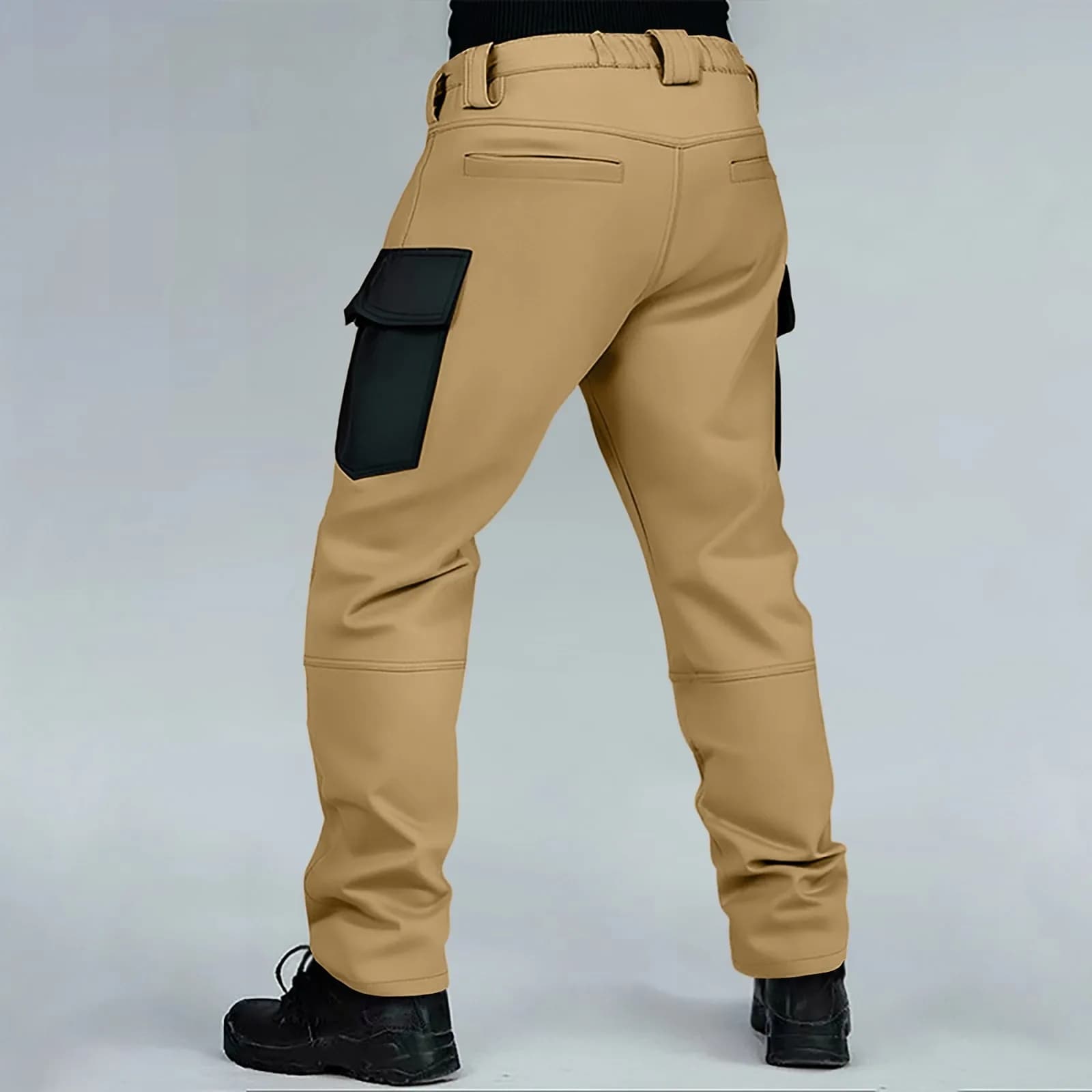 Pantaloni da lavoro tattici da uomo Lavoro all'aperto Pesca Campeggio Pantaloni cargo multitasche resistenti all'usura impermeabili (cintura non inclusa)