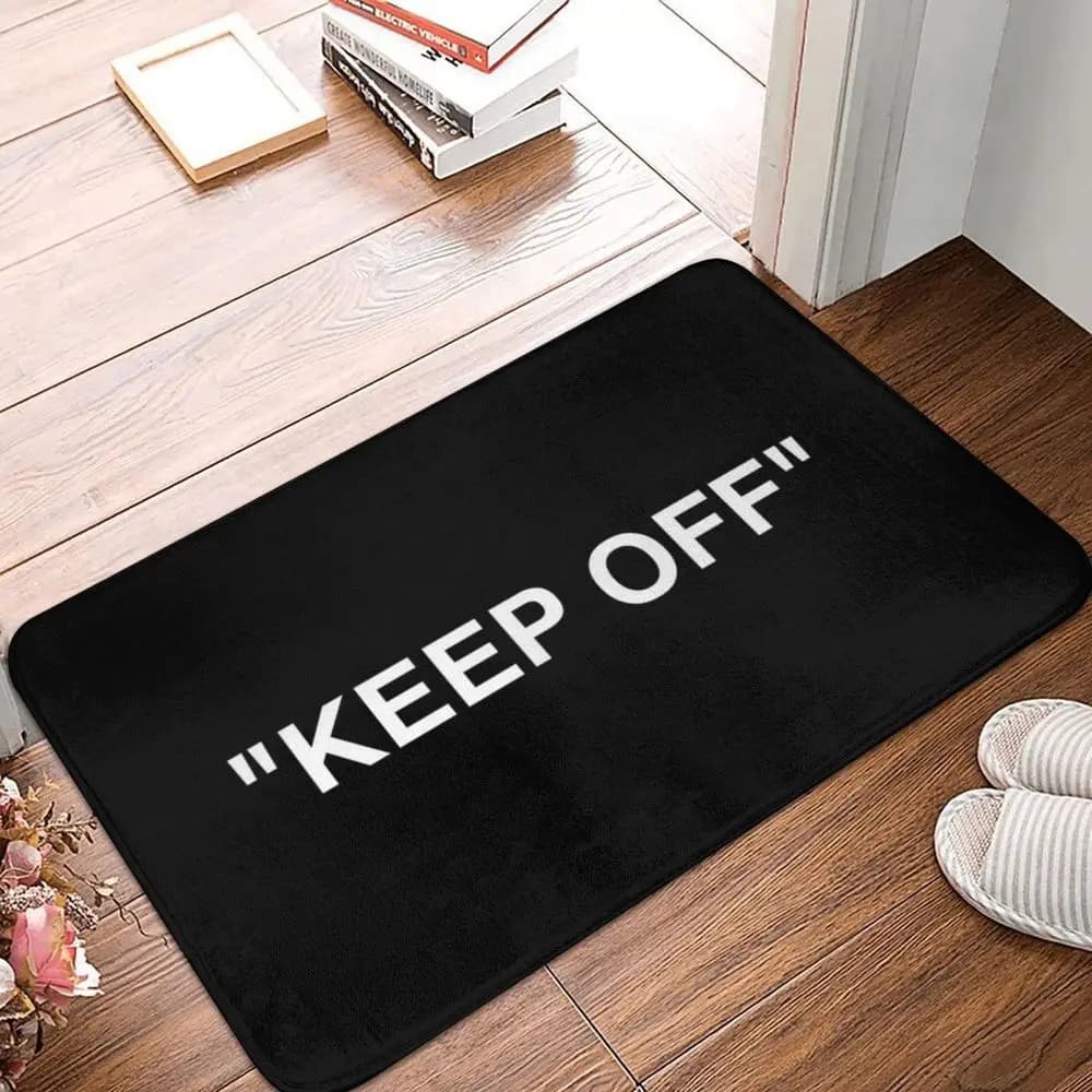 VIKAMA Simple Style Bathroom Rug Anti-Slip Entranceway Bathroom Door Water Absorbing Quick-Drying Silt Mud Floor Mat Home Decor