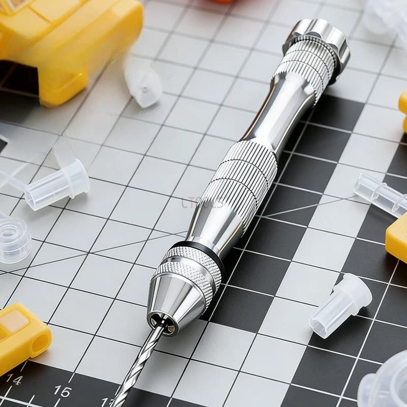 Mini Drill Drilling Manual, Fai-to-Te Tool with Anti-slip Grip, Fast Drilling, Worry Resistant, Forged Alloy, Wood Processing Tool
