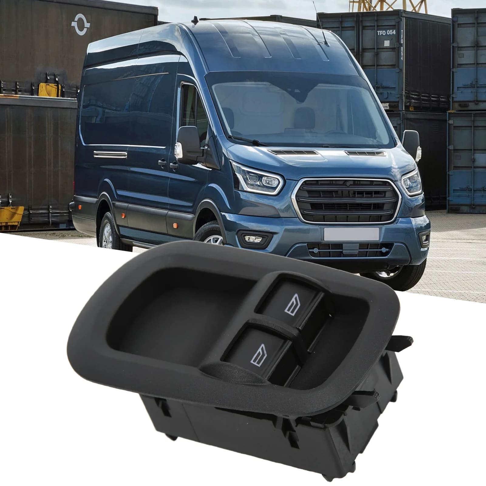 Interruttore di comando a doppia finestra lato conducente GK2T‐14A132‐CA Sostituzione per Ford Transit 2014‐2019