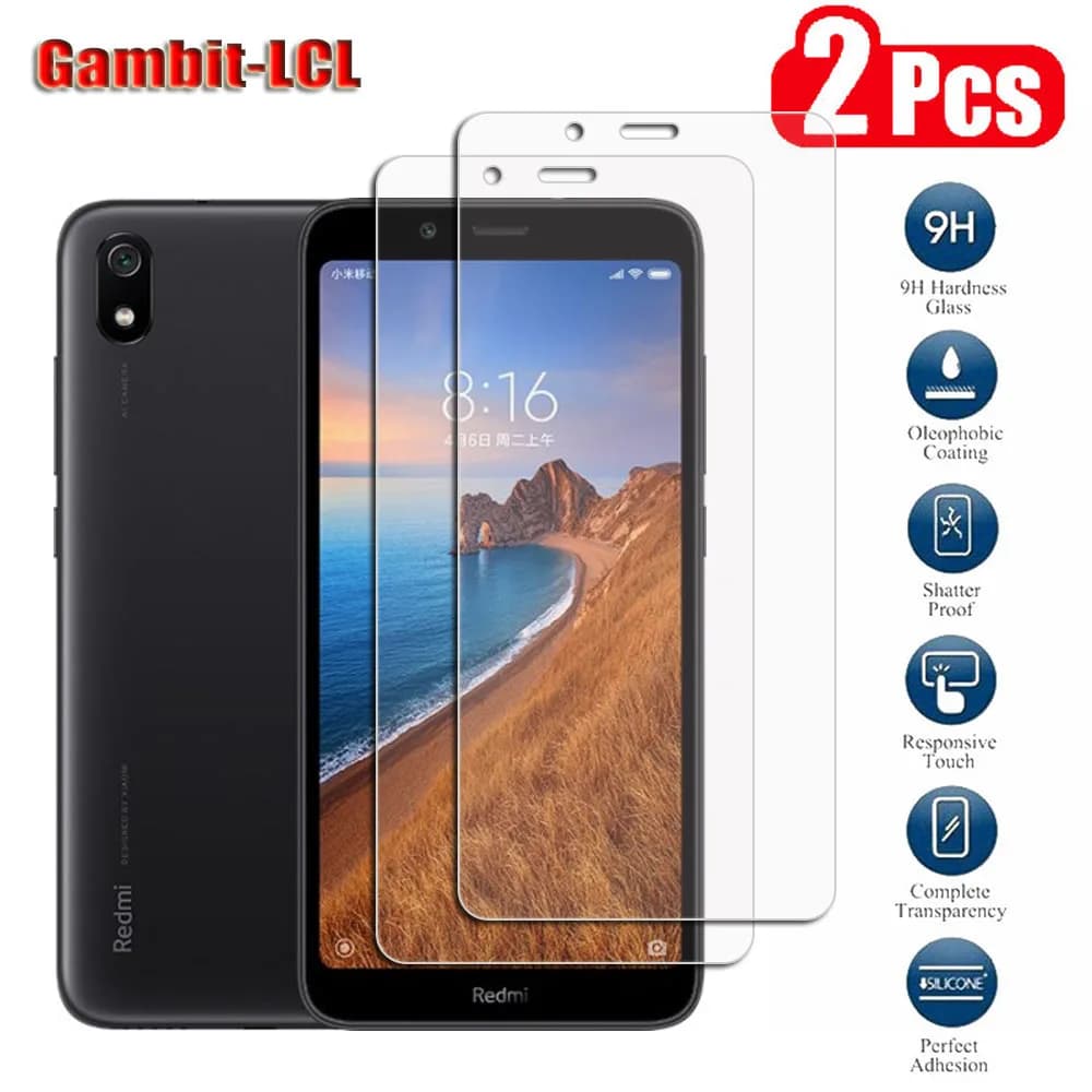 2 pezzi di vetro temperato protettivo originale per Xiaomi Redmi 7A 5.45 "MZB7995IN, M1903C3EG pellicola protettiva per schermo del telefono