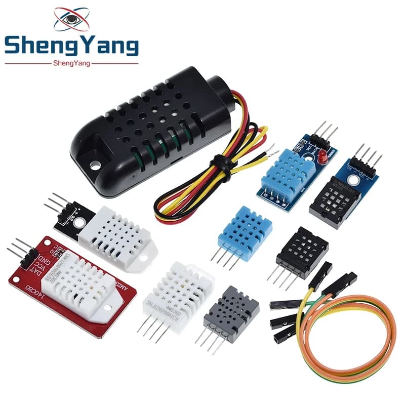 Digital Temperature and Humidity Sensor Module DHT22 AM2302 DHT11/DHT12 AM2320 AM2120 for Arduino, High Precision, 4 Pin