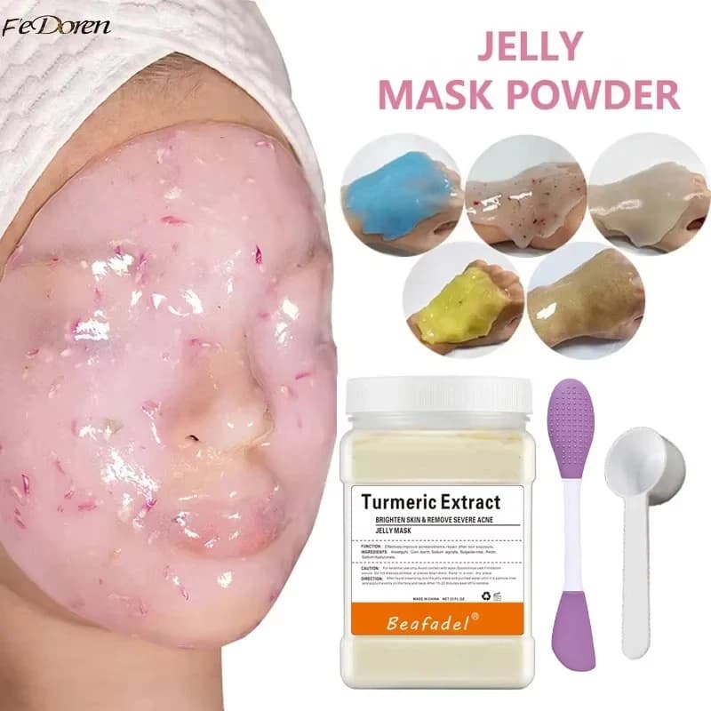 650g Hydro Soft Jelly Mask Powder Gel Mask DIY Peel Off Hyaluronic Acid Face Skin Care Pink face mask