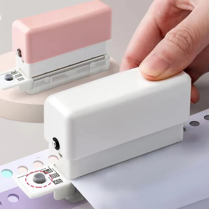 Nuovo perforatore a 6 fori er A4 A5 B5 perforatore di carta a fogli mobili perforatore Standard strumento di rilegatura per ufficio fai da te materiale scolastico per ufficio