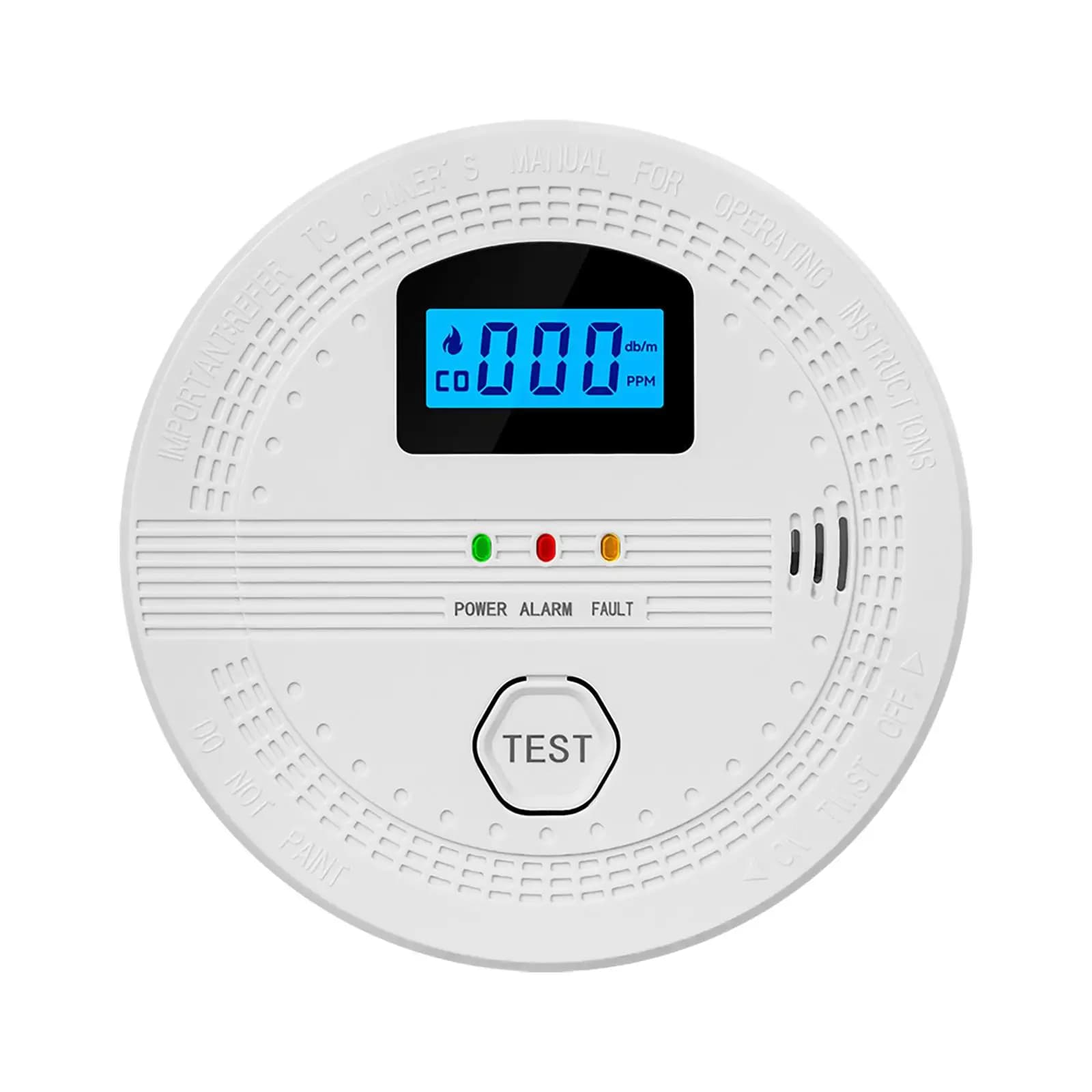 Rilevatore di allarme antincendio composito CO&Smoke Sensore efficiente di fumo e monossido di carbonio