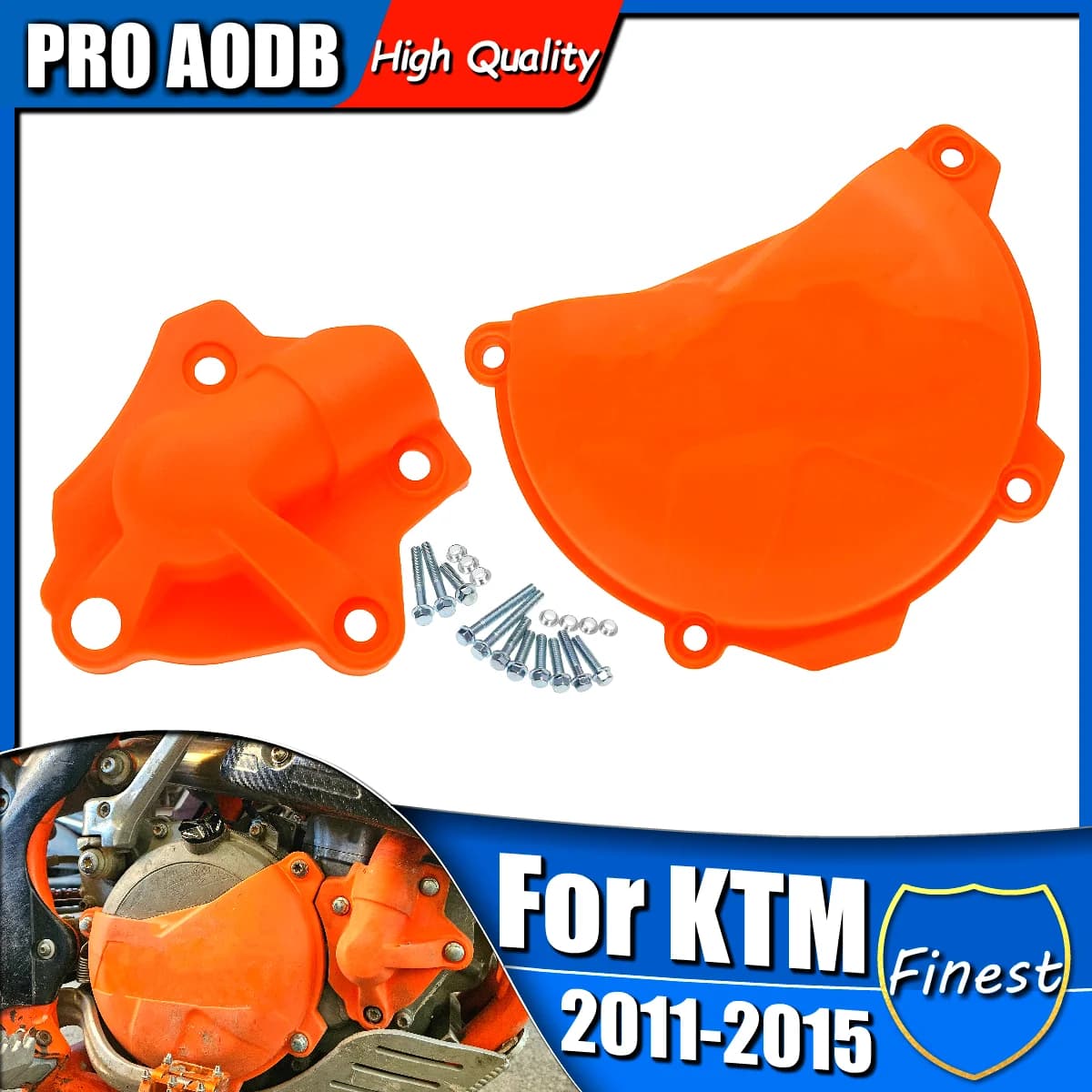 Moto Dirt Bike Motore Frizione Guard Copertura Della Pompa Acqua Per KTM 250 350 SXF EXCF SIX GIORNI XCF XCFW SXF FREERIDE 2011 2012-2016