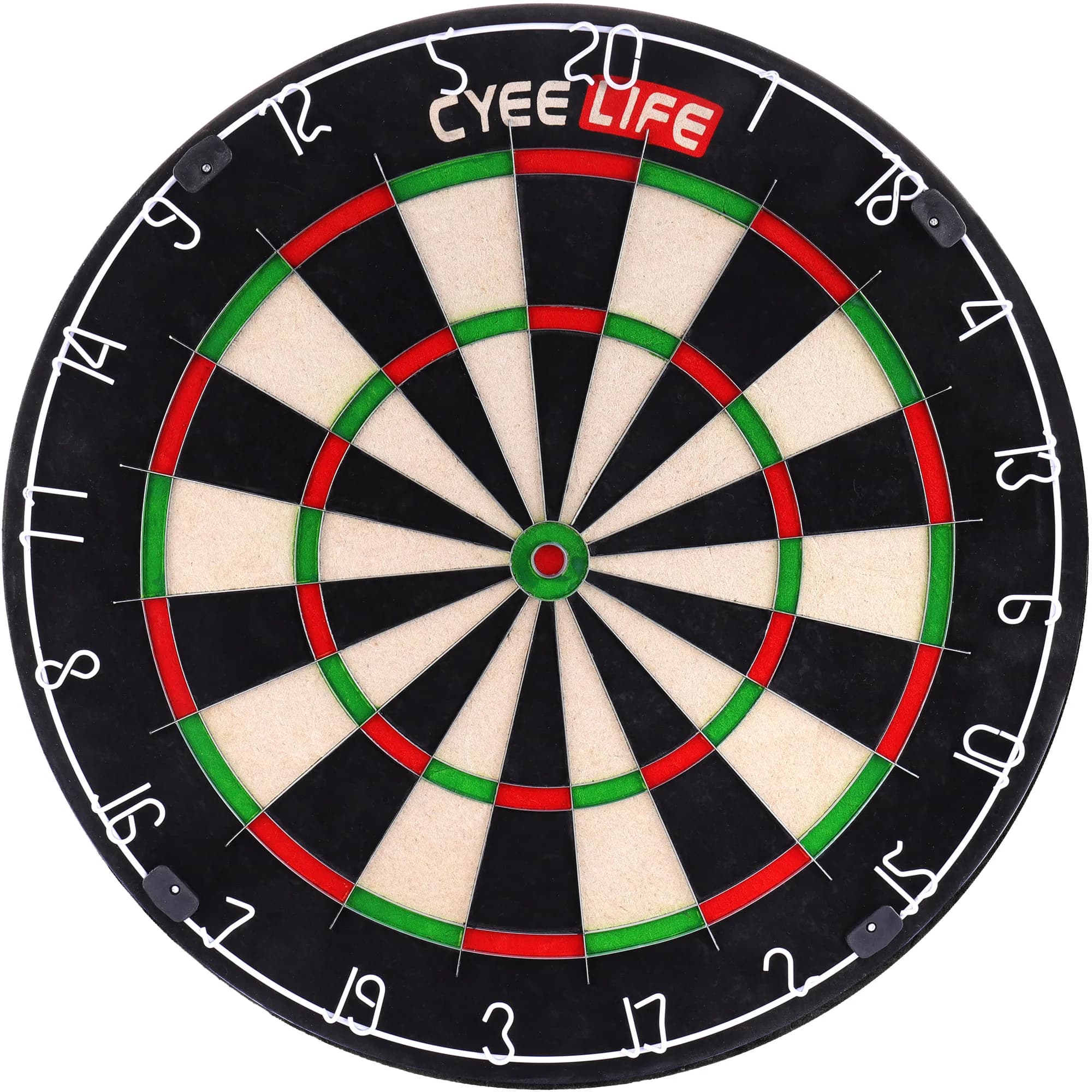 Cyeelife 18" Sisal Bristle Dartboard, Professional Steel Tip Dartboard, Tournament Grade Blade Dart Board with Hanging Kit