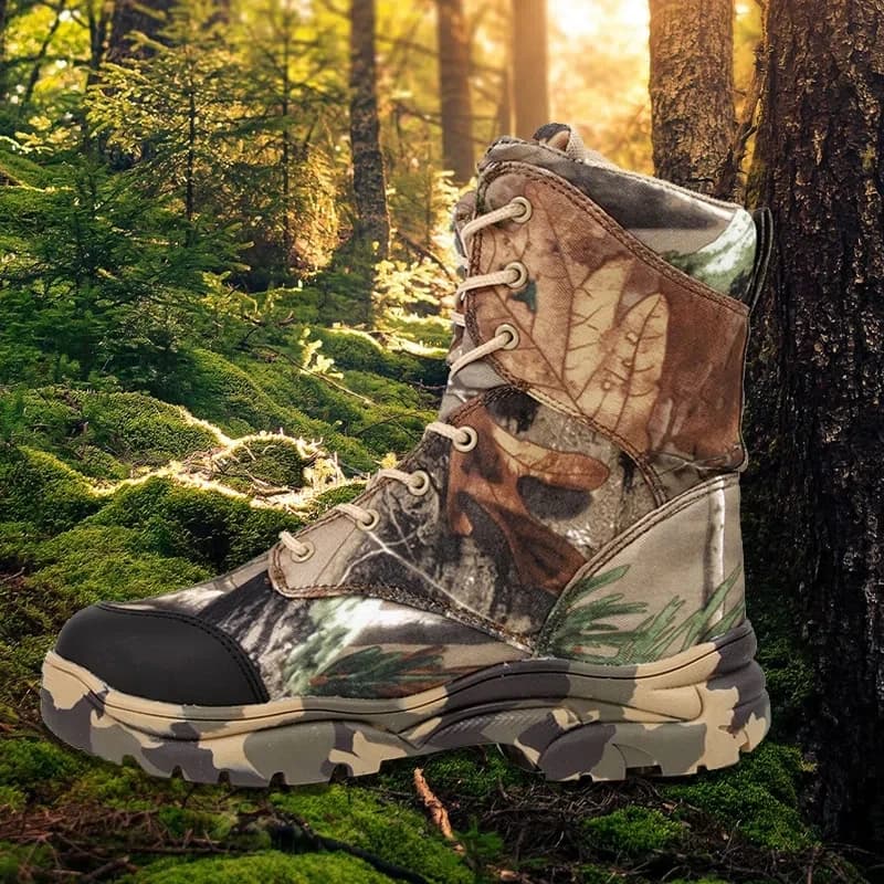 Stivali da caccia mimetici bionici stivali tattici militari 4 stagioni generale Outdoor Tactical Climbing High Boot escursionismo scarpa da pesca