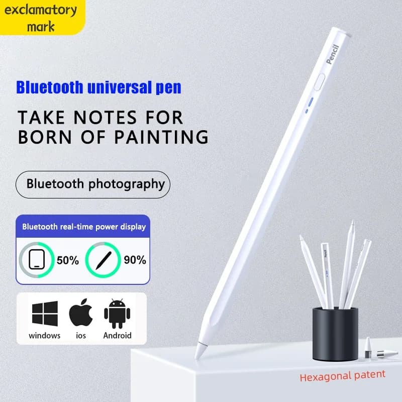 Penna per Tablet schermo da disegno Touch Pen 2 in 1 penna stilo per IPhone IPad Tablet capacitivo Touch Pencil per Samsung Android Phone
