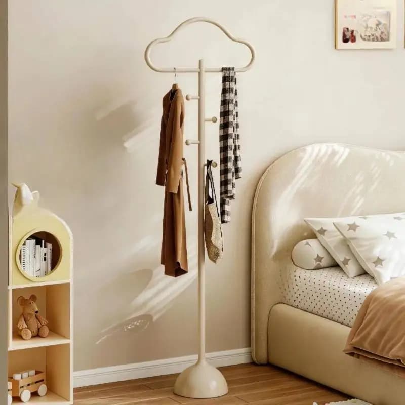 Appendiabiti da terra bianco moderno per interni, per camera da letto e soggiorno, organizer, mobili